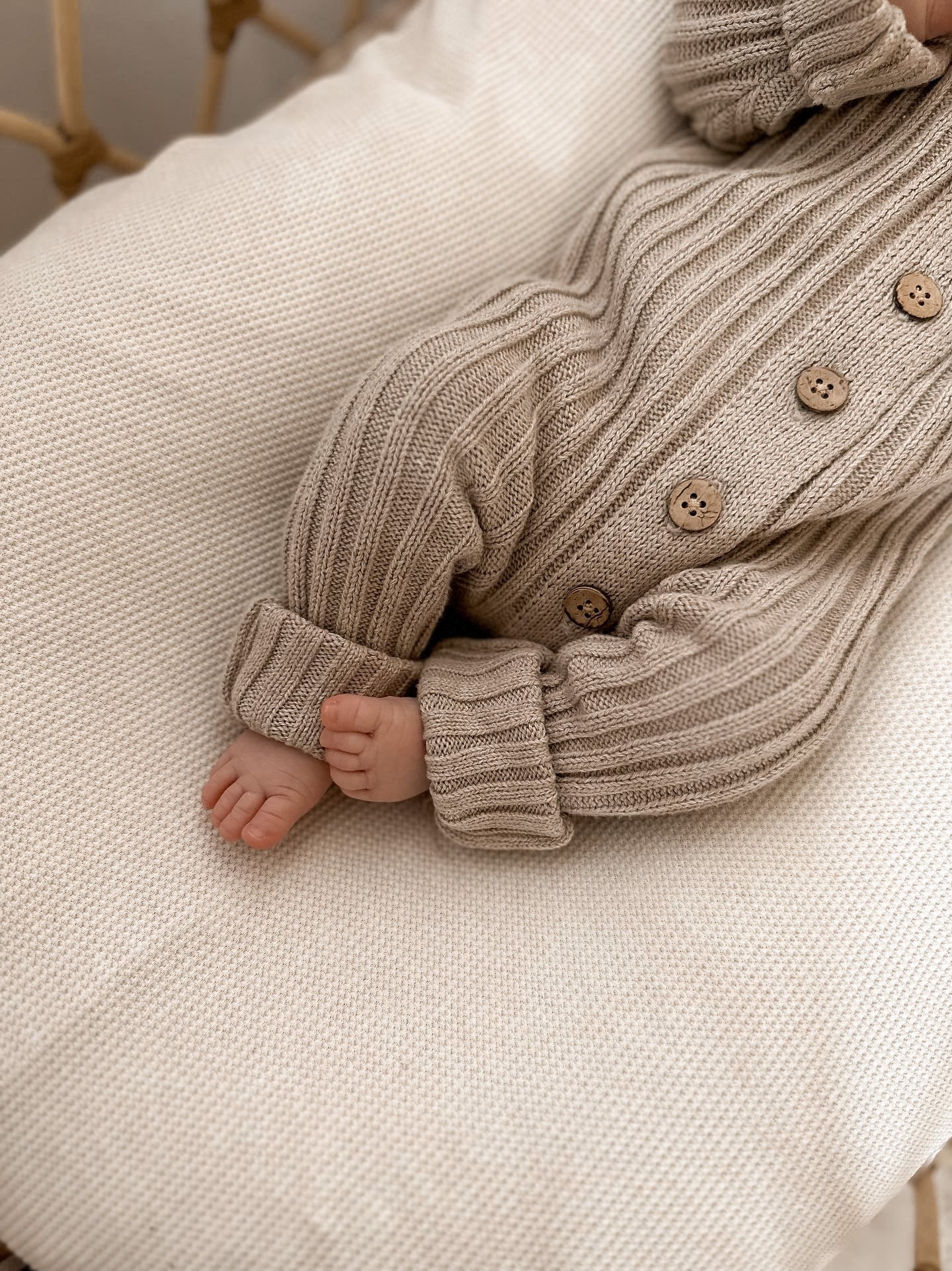 Little B's - Ribbed Romper - Oak
