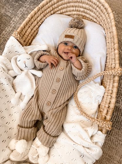 Little B's - Ribbed Romper - Oak