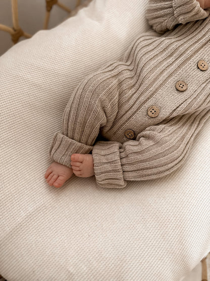 Little B's - Ribbed Romper - Oak
