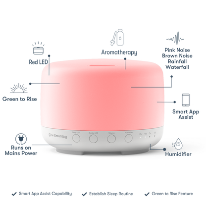 All in One Night Light-Pink Noise-Humidifier-Aromatherapy