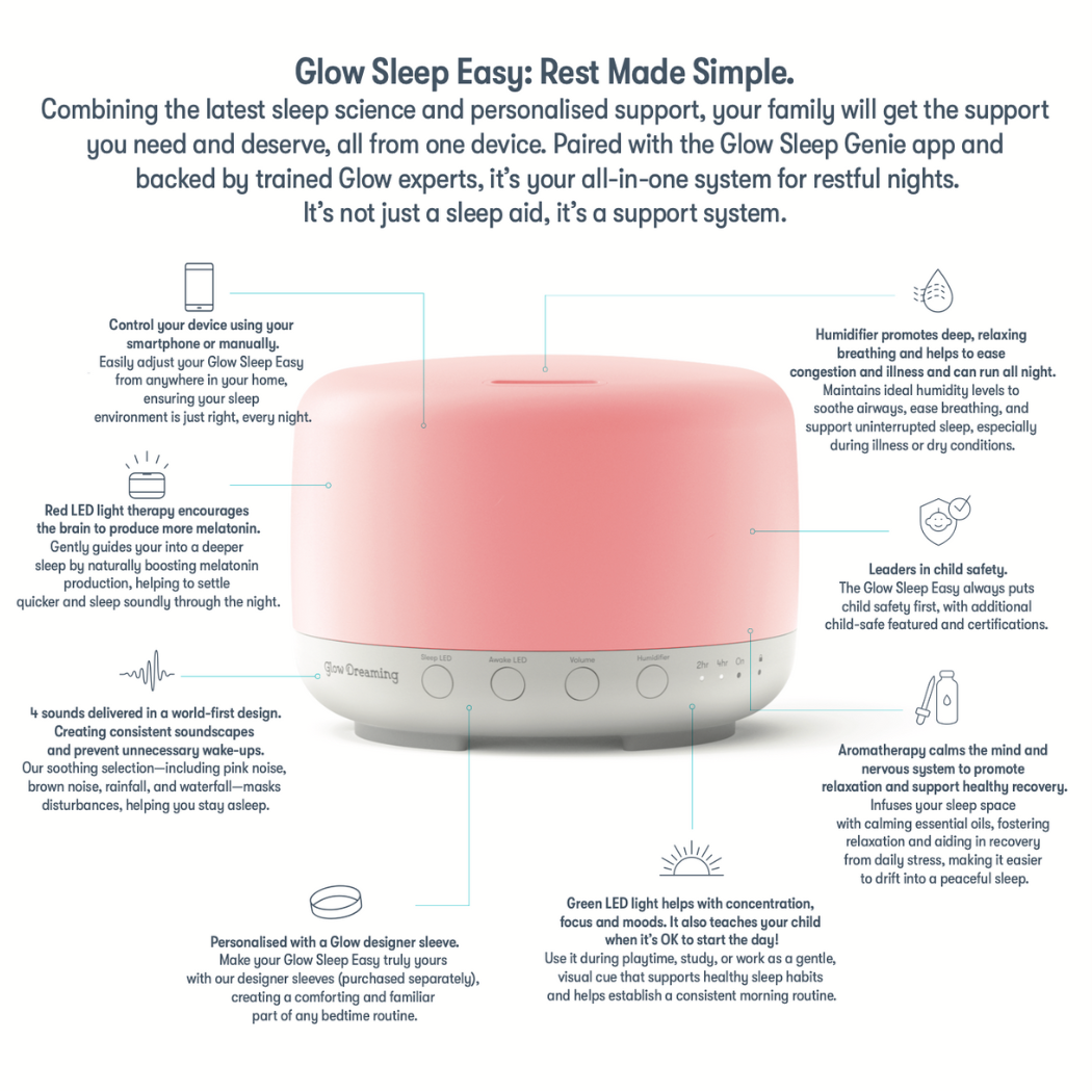 All in One Night Light-Pink Noise-Humidifier-Aromatherapy