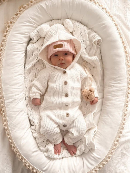 Little B's - Classic Knit Hoodie - Milk