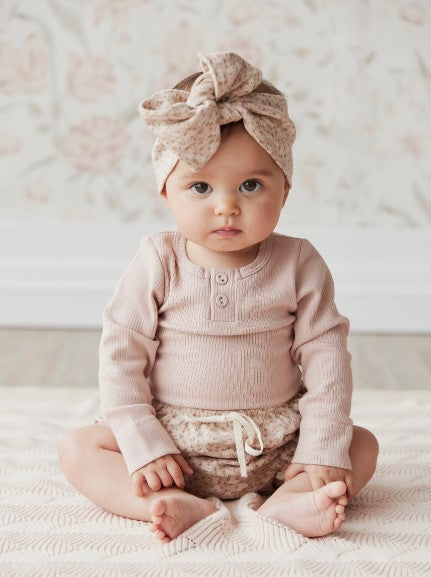 Jamie Kay - Organic Cotton Fine Rib Bodysuit - Dusky Rose
