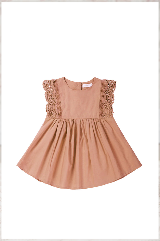 Jamie Kay - Organic Cotton Cleo Dress - Clementine